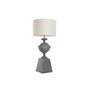 Lampe de bureau Home ESPRIT Blanc Gris Résine 35,5 x 35,5 x 79 cm