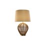 Lampe de bureau Home ESPRIT Marron Beige Doré Naturel 50 W 220 V 43 x 