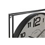 Horloge Murale Home ESPRIT Blanc Noir Métal Bois MDF 62 x 6 x 65 cm (2