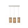 Suspension Home ESPRIT Blanc Naturel Bois d'eucalyptus 50 W 20 x 20 x 