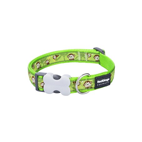 Collier pour Chien Red Dingo STYLE MONKEY LIME GREEN 15 mm x 24-36 cm