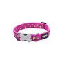 Collier pour Chien Red Dingo STYLE STARS LIME ON HOT PINK 41-63 cm