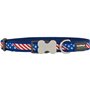 Collier pour Chien Red Dingo STYLE US FLAG 41-63 cm