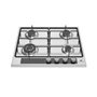 Table 4 foyers CONTINENTAL EDISON - gaz dont 1 triple couronne inox