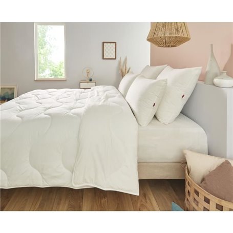 Couette 240x260 cm DODO CHAMPS DE LIN - Chaude - 450G/m² - Couette 2 p