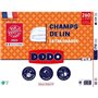 Couette 240x260 cm DODO CHAMPS DE LIN - Chaude - 450G/m² - Couette 2 p