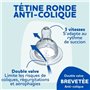 Lot de 4 tétines rondes DODIE Initiation - Débit 4