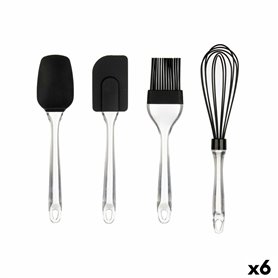 Ensemble d'ustensiles de cuisine Pâtisserie Noir Transparent Silicone 