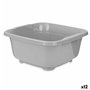 Bassine Gris Plastique 11 L (12 Unités)