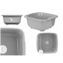 Bassine Gris Plastique 11 L (12 Unités)