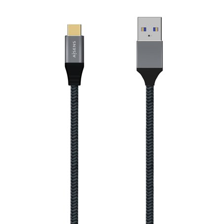 Câble USB A vers USB C Aisens A107-0633 2 m Gris