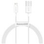 Câble USB vers Lightning Baseus CALYS-A02 Blanc 1 m