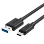 Câble USB A vers USB C Unitek Y-C474BK+ Noir 1 m