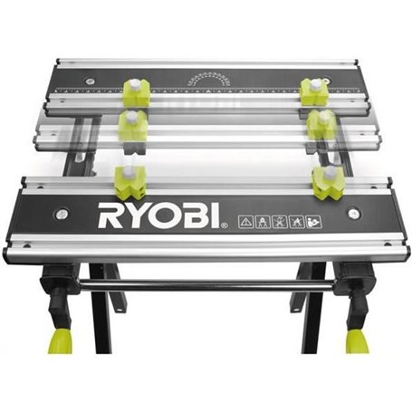 RYOBI Etabli RWB03 pliable. réglable et pivotant avec 100 kg de charge