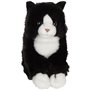 Peluche - Gipsy Toys - Chat mimiz - 28cm - Noir/Blanc