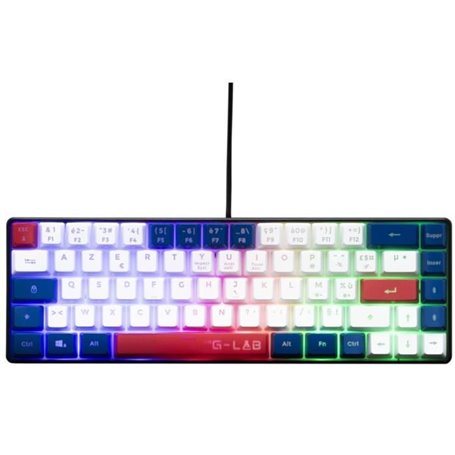 Clavier Gaming - THE G-LAB - KEYZ-HYDRO-BWR/FR - Membrane 60% 3 couleu