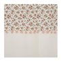 Atmosphera - Rideau à illet en Coton déco fleurie avec pompons 140 x 