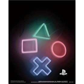 Poster 3D lenticulaire Pyramid Playstation - Play - noir/rouge/vert/bl