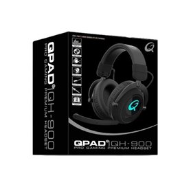 QPAD - QH-900 - Casque de jeu stéréo sans fil Noir pour PC, PS4/PS5, X
