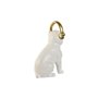 Figurine Décorative Home ESPRIT Blanc Noir Doré Chien 12 x 18 x 30 cm 