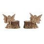 Figurine Décorative Home ESPRIT Marron Fée 18 x 10 x 15 cm (2 Unités)