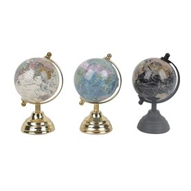 Figurine Décorative Versa Mappemonde 9 x 14,5 x 8,5 cm