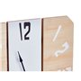 Horloge de table Blanc Métal Bois MDF 22 x 28 x 7 cm (6 Unités)