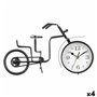 Horloge de table Bicyclette Noir Métal 33 x 21 x 4 cm (4 Unités)