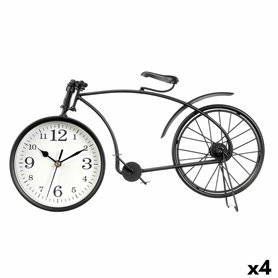 Horloge de table Bicyclette Noir Métal 38 x 20 x 4 cm (4 Unités)