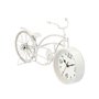 Horloge de table Bicyclette Blanc Métal 42 x 24 x 10 cm (4 Unités)