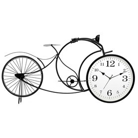 Horloge de table Bicyclette Noir Métal 95 x 50 x 12 cm