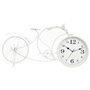 Horloge de table Bicyclette Blanc Métal 95 x 50 x 12 cm