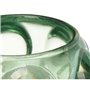 Bougeoir Microsphères Vert Verre 8,4 x 12,5 x 8,4 cm (12 Unités)