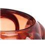 Bougeoir Microsphères Orange Verre 8,4 x 12,5 x 8,4 cm (12 Unités)