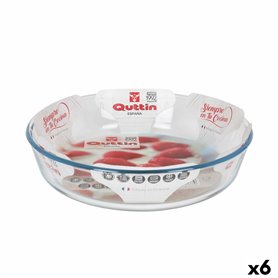 Plat de Four Quttin   verre 2,3 L ø 26 x 5,9 cm (6 Unités)