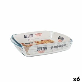 Plat de Four Quttin   1,9 L verre Rectangulaire 28 x 19,9 x 5 cm (6 Un