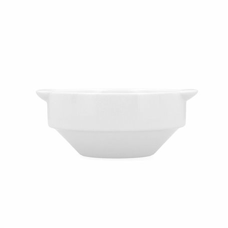 Bol Bidasoa Glacial Blanc Céramique 350 ml (6 Unités) (Pack 6x)