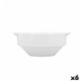 Bol Bidasoa Glacial Blanc Céramique 350 ml (6 Unités) (Pack 6x)