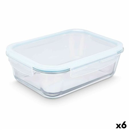 Boîte à lunch Transparent Silicone Verre Borosilicaté 2,8 L 29,5 x 9 x