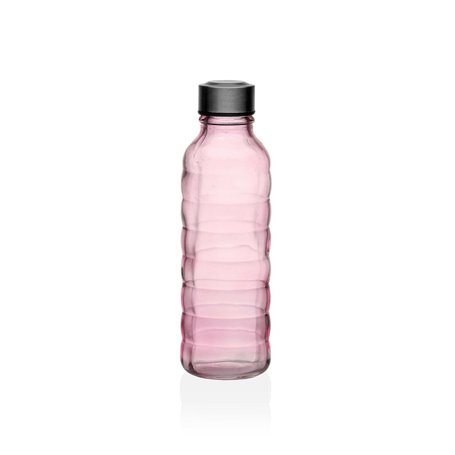 Bouteille Versa 500 ml Rose verre Aluminium 7 x 22,7 x 7 cm
