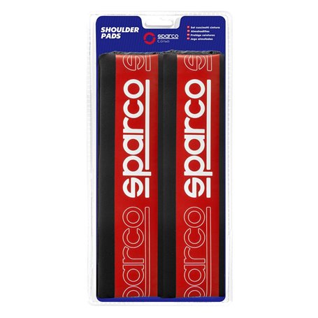 Coussinets de ceinture de sécurité Sparco SPC1208RD Rouge (2 Unités)