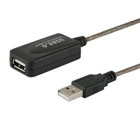 Câble Rallonge à USB Savio CL-76 Blanc Noir 5 m
