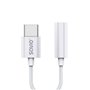 Adaptateur USB-C vers Jack 3.5 mm Savio AK-51 Blanc 11 cm