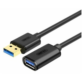 Câble Rallonge à USB Unitek Y-C456GBK Noir 50 cm