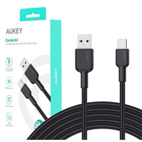 Câble USB-C vers USB Aukey CB-NAC1 Noir 1 m