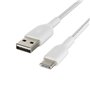 Câble USB-C vers USB Belkin CAB002BT3MWH Blanc 3 m