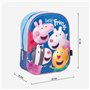 Sac à dos enfant 3D Peppa Pig Bleu 25 x 33 x 10 cm