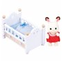 Figurine daction Sylvanian Families Baby Rabbit Chocolate Bed