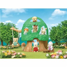 Figurine daction Sylvanian Families The Hut and Baby Ecureuil Roux