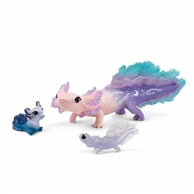 Figurine daction Schleich Salamandre Axolotls 3 Pièces